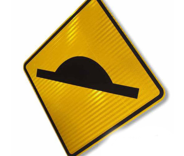 W5-10A - Speed Hump Warning Sign